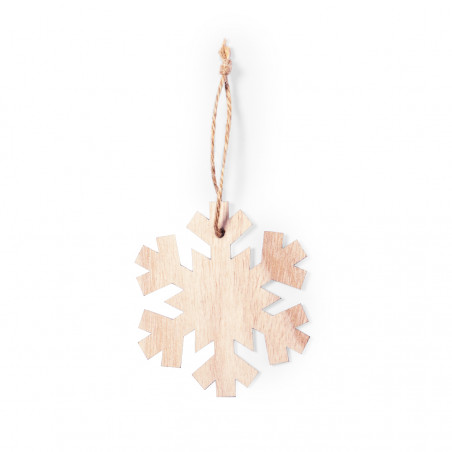 Adornos de navidad hechos de madera