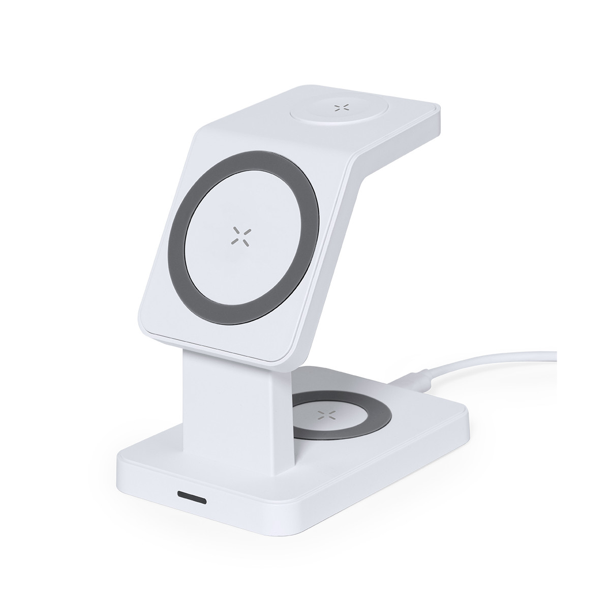 Multicargador inalámbrico para smartphone auriculares y smartwatch