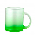 Taza de cristal mate translúcida con color degradado