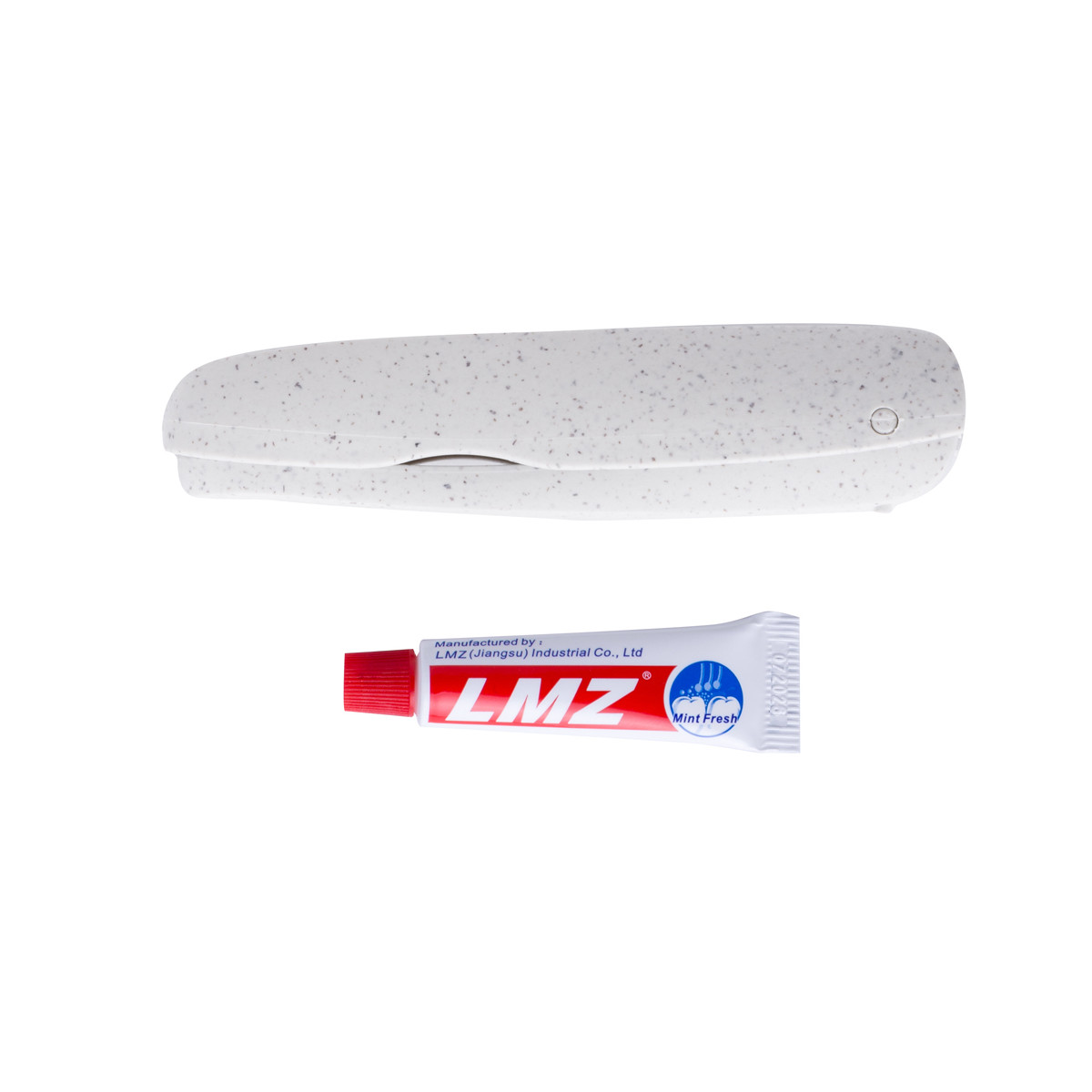 Cepillo de dientes plegable con pasta mini portable para viaje