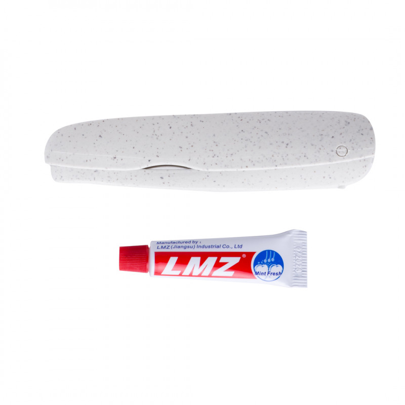 Cepillo de dientes plegable con pasta mini portable para viaje