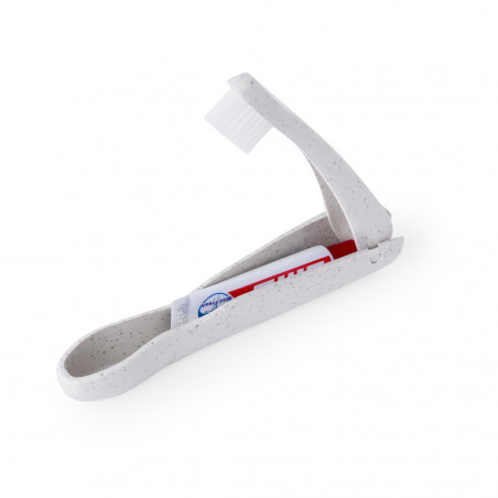 Cepillo de dientes plegable con pasta mini portable para viaje