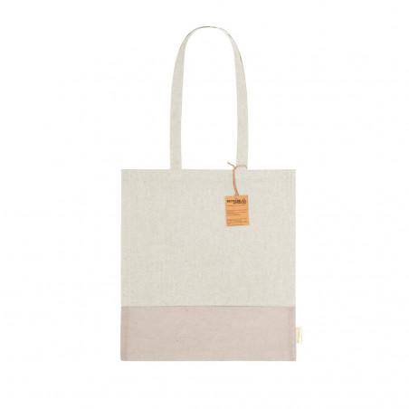 Bolsa para mujer ecológica de algodón con diseño bicolor práctica resistente y con estilo