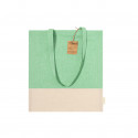 Bolsa para mujer ecológica de algodón con diseño bicolor práctica resistente y con estilo