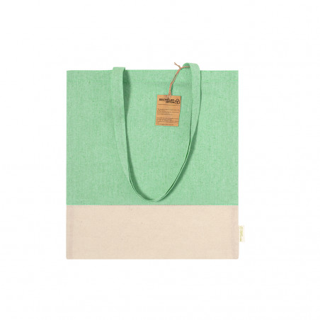 Bolsa para mujer ecológica de algodón con diseño bicolor práctica resistente y con estilo