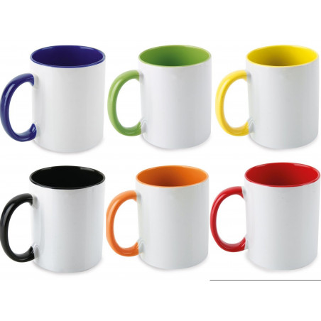 Detalles para Empresas Taza para Sublimar con Asa e Interior de Colores