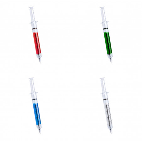 Bolígrafo jeringuilla para invitados que buscan un detalle curioso y práctico