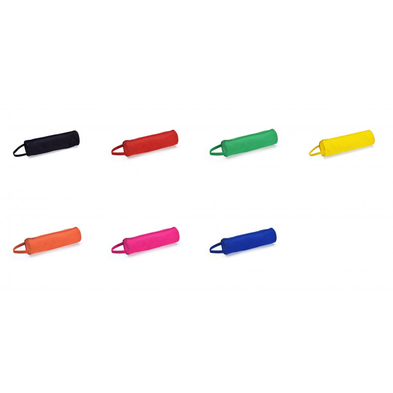 Estuche cilíndrico con cremallera en poliéster 600D: funcionalidad y color para regalar