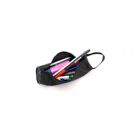 Estuche cilíndrico con cremallera en poliéster 600D: funcionalidad y color para regalar