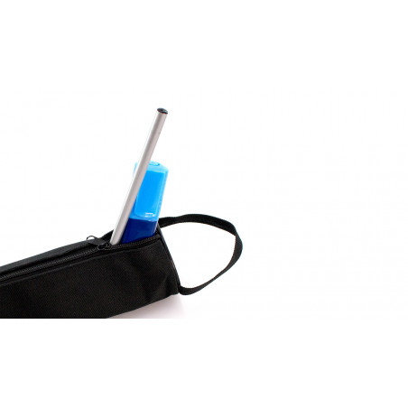 Estuche cilíndrico con cremallera en poliéster 600D: funcionalidad y color para regalar