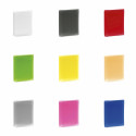 Tarjetero de PVC en colores surtidos con 6 compartimentos