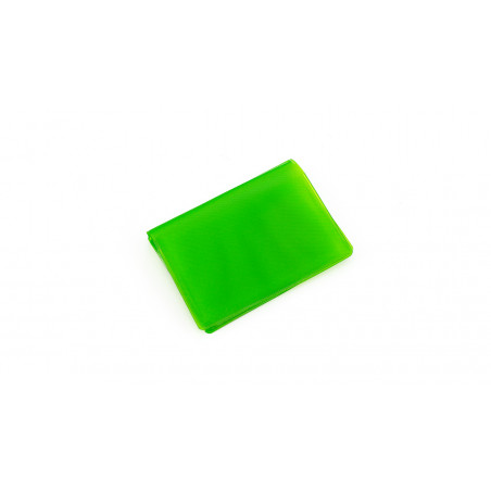 Tarjetero de PVC en colores surtidos con 6 compartimentos