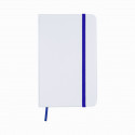 Libreta Blanca con Cierre Elástico Azul