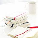 Libreta Blanca con Cierre Elástico Azul