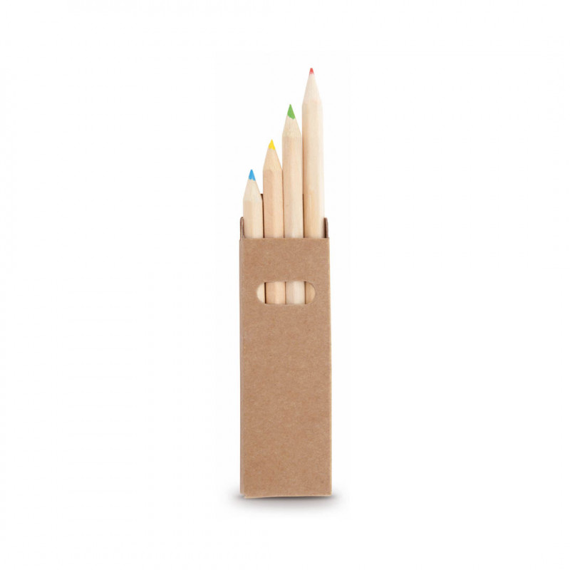 Caja de lápices pequeños de madera ideal para detalles de eventos infantiles