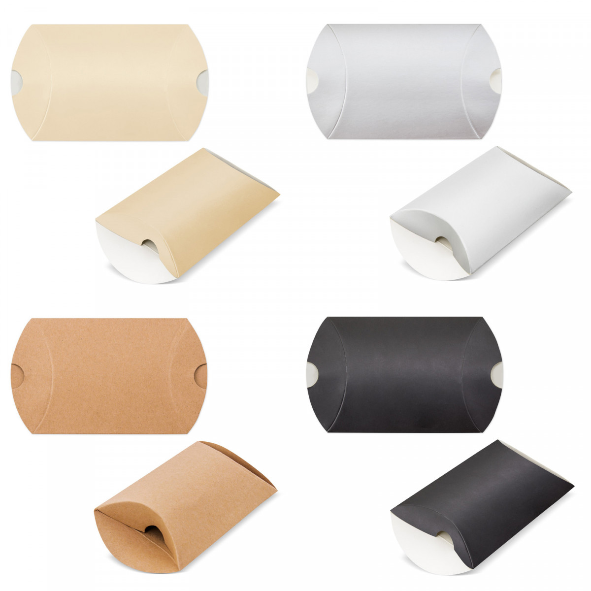 Caja de Cartón Tipo Almohada 9x10cm Ideal para Presentaciones Elegantes