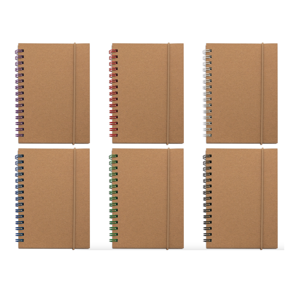 Detalles Invitados Eventos Libreta Kraft con Anillas