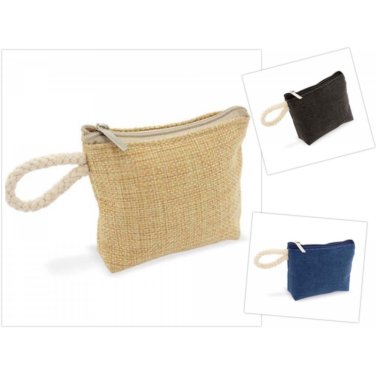 Detalles Invitadas Mujer Monedero Yute