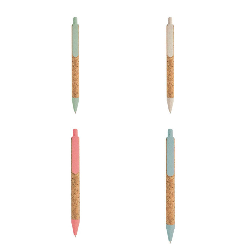 Bolígrafo Ecológico con Corcho y Fibra de Trigo Diseño Sostenible y Elegante