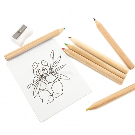 Estuche para colorear personalizable con adhesivo reyes magos