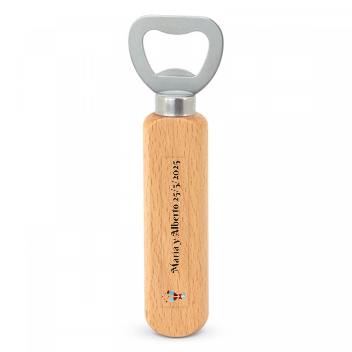 Abrebotellas de madera personalizado Un detalle único y práctico