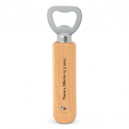 Abrebotellas de madera personalizado Un detalle único y práctico