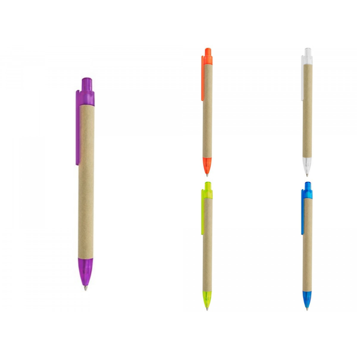 Boligrafo carton rondo