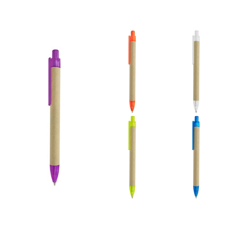Boligrafo carton rondo