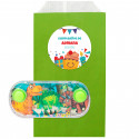 Juego de agua en sobre kraft con adhesivo personalizado para detalles