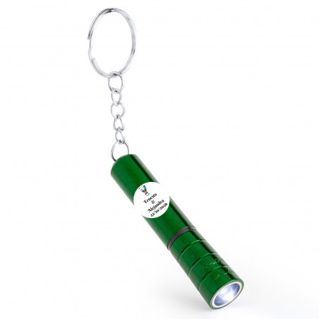 Llavero linterna con adhesivo copas 3cm personalizable para detalles