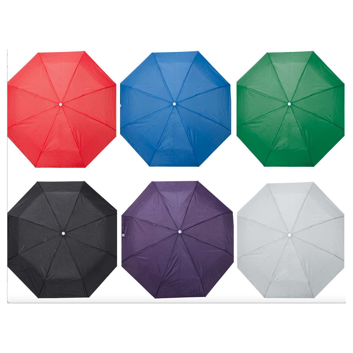 Paraguas plegables de colores