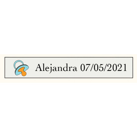Detalles Bautizo Baratos Bolígrafo en funda con adhesivo personalizable