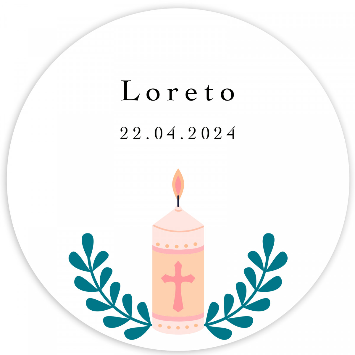 Adhesivo 3 cm personalizable