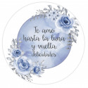 Detalles Invitados Monedero Azul en Caja de cartón Personalizada