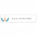 Adhesivo 5x1cm personalizable para primera comunión