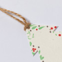 Adorno de navidad con semilla de flores en sobre verde personalizado para detalle
