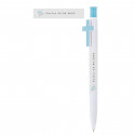 Bolígrafo blanco con cruz celeste para invitados