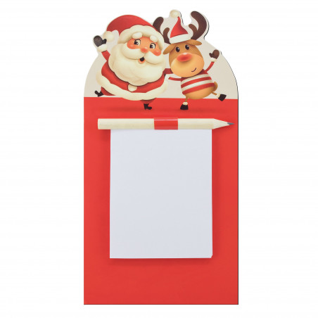 Bloc de notas con imán de navidad con adhesivo personalizado