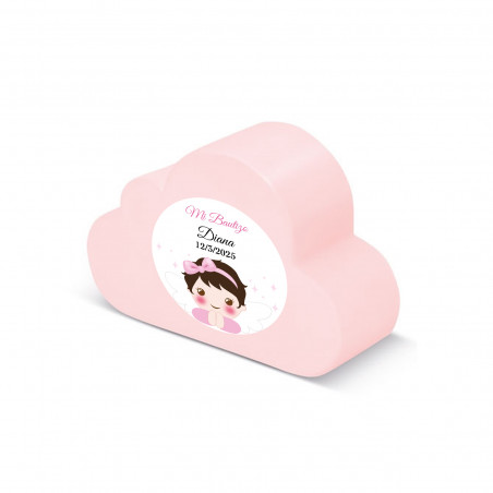 Nube rosa antiestres para bautizo