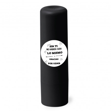 Bálsamo labial vegano con adhesivo 3cm de agradecimiento para detalles