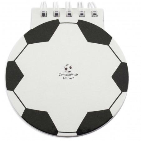 Libreta fútbol personalizado