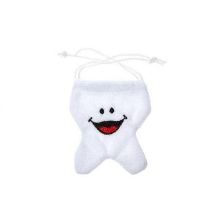 Cepillo de dientes con reloj de arena en estuche con bolsa para el ratón pérez