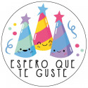 Estuche para colorear con ceras de colores y adhesivo regalo