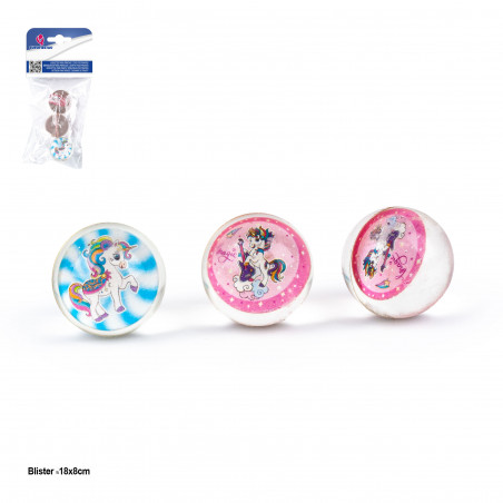 Juguete para piñata pelotas de goma unicornio