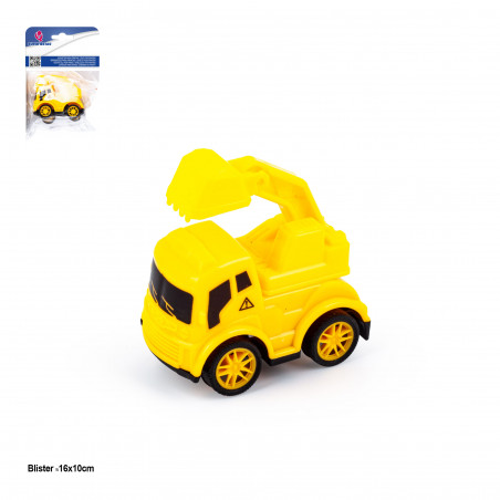 Vehículo construcción amarillo para piñata