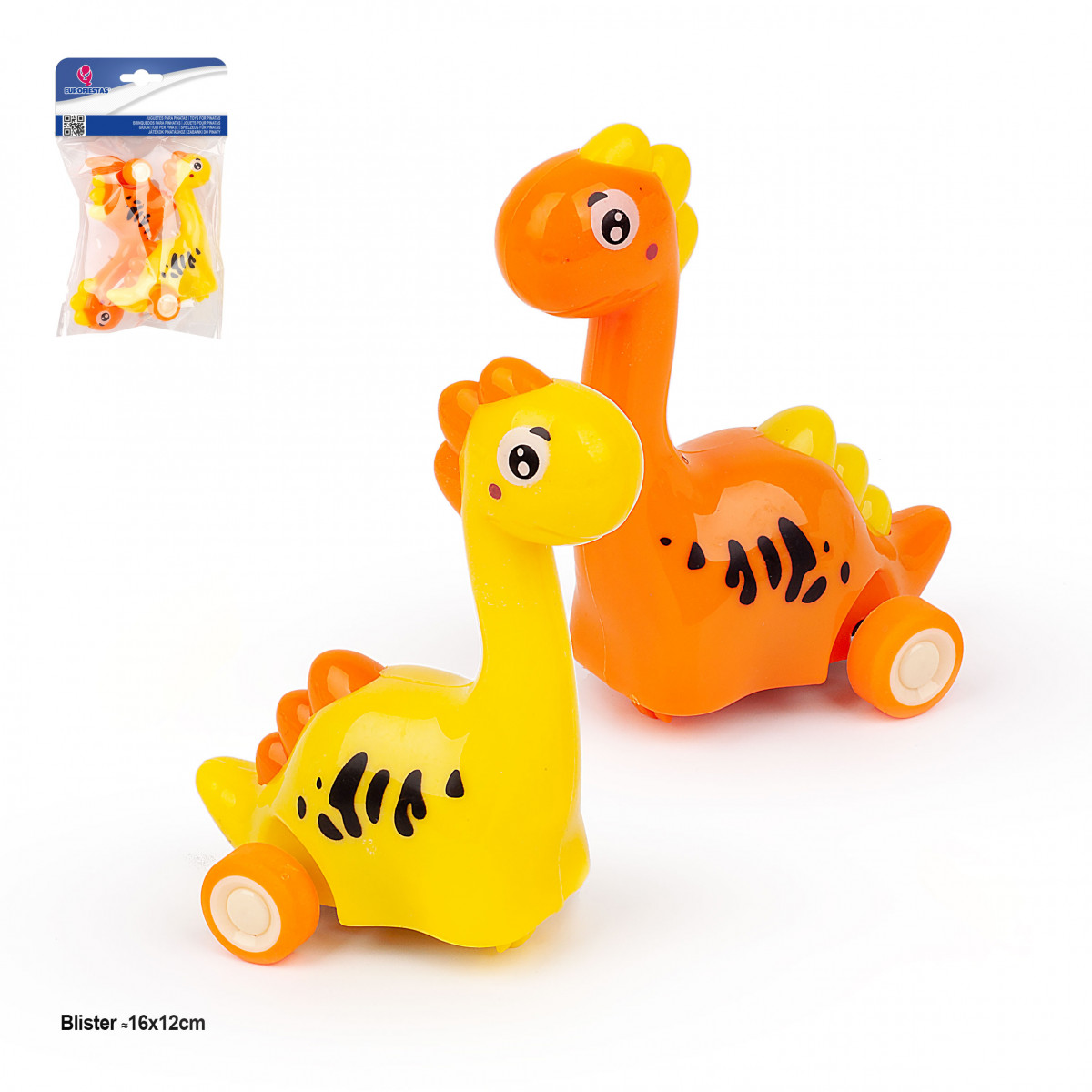 Dinosaurios en blister de dos unidades