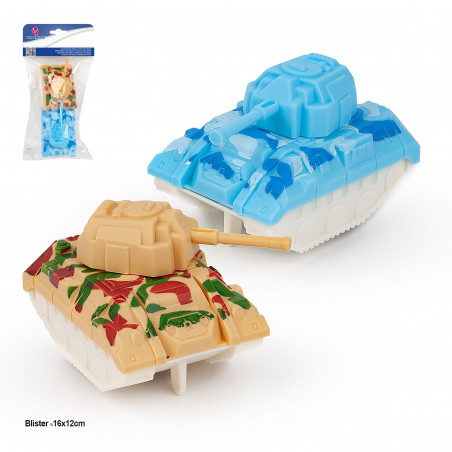 Vehiculo militar presentado en blister con dos unidades