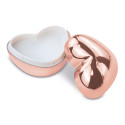 Bálsamo labial en forma de corazón y monedero con tarjeta personalizada romántica para boda