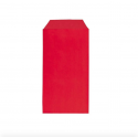 Sobre de presentación de papel kraft rojo 7x12