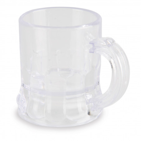 Jarra chupito con adhesivo personalizado transparente para detalles